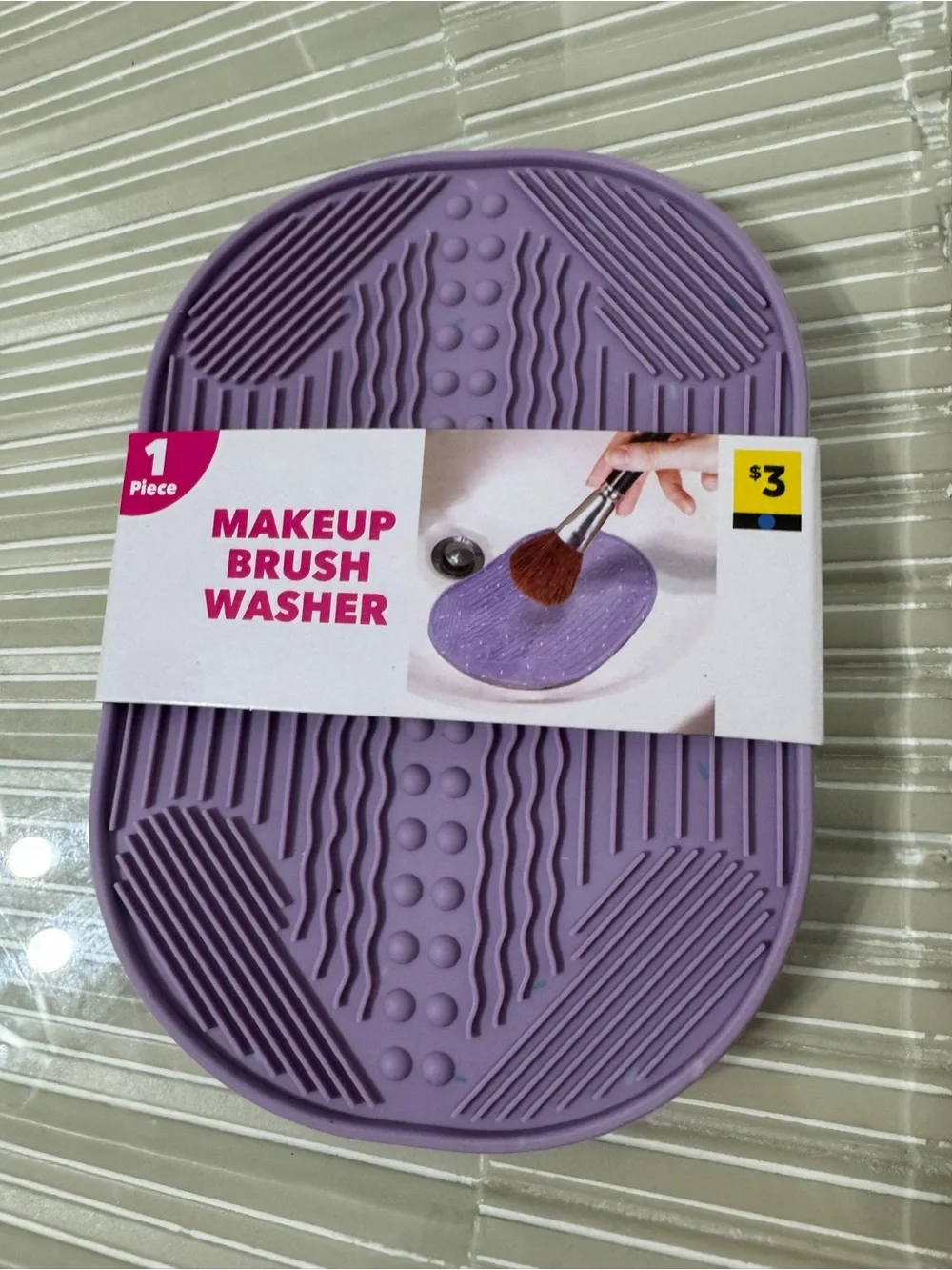 Silicone Makeup Brush Washer & Heat Pocket Set - Pink & Lavender